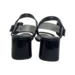 Prada Black Patent Leather Block Heel Ankle Strap Sandals Size 39 - Image 7