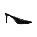 Gianvito Rossi Black Patent Leather Mule Sandals Size 38 - Image 2