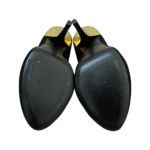 Giuseppe Zanooti Black Suede Colorblock Pattern Slingback Round Toe Pumps Size 38.5 - Image 8