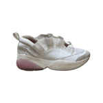 Emilio Pucci White Leather Jungle Joy Ruffled Sneakers Size 39 - Image 8
