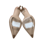 Gianvito Rossi Nude Patent Leather High Vamp Pointed Toe Mules Size 39.5 - Image 8