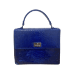 Mayam Blue Python Top Handle Bag - Image 2