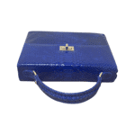 Mayam Blue Python Top Handle Bag - Image 7