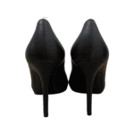 Alexander McQueen Black Leather Skull Embellished Peep Toe Pumps Size 37 - Image 3