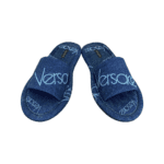 Versace Denim Slides Size 37.5 - Image 5