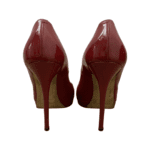 Jimmy Choo Red Patent Leather Peep Toe Platform Pumps Size 39 - Image 3