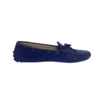 Tod's Purple Suede Leather Laccetto Driver Shoes Size 38.5 - Image 4