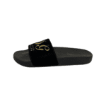 Dolce & Gabbana Black Velvet Luxury Hotel Pool Slides Size 38 - Image 6