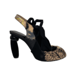 Dries Van Noten Multicolor Fabric Slingback Sandals Size 37 - Image 5