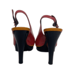 Fendi Tri Color Platform Slingback Sandals Size 38 - Image 7
