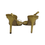 Gina Gold Leather Slingback Sandals Size 39 - Image 7