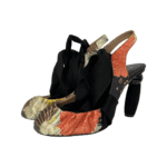 Dries Van Noten Multicolor Fabric Slingback Sandals Size 37