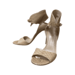 Gianvito Rossi Beige Python Ankle Cuff Sandals Size 40 - Image 2