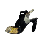 Dries Van Noten Multicolor Fabric Slingback Sandals Size 37 - Image 6