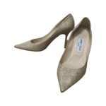Jimmy Choo Love 100 Glitter Pointed Pumps Size 38.5 - Image 2
