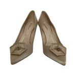 Nicholas Kirkwood Eden Jewel Crystal-Embellished Beige Satin Pumps Size 41 - Image 2