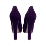Miu Miu Purple Suede Peep Toe Platform Pumps Size 38 - Image 7
