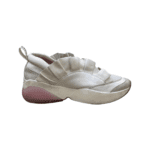 Emilio Pucci White Leather Jungle Joy Ruffled Sneakers Size 39 - Image 6