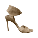Gianvito Rossi Beige Python Ankle Cuff Sandals Size 40 - Image 6