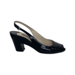 Prada Black Patent Leather Peep Toe Slingback Sandals Size 39 - Image 6