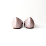 Dior Pink Crystal Embellished Peep Toe Flats Size 37 - Image 3