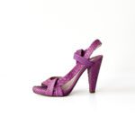 Chloe Purple Python Leather Strappy Platform Sandals Size 36 - Image 2