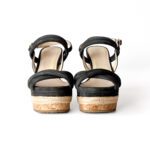 Jimmy Choo Black Suede Nomad Strappy Espadrilles Wedge Sandals Size 37 - Image 3