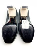 Balenciaga Black/Beige Suede Leather Platform Pumps Size 39 - Image 5