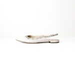 Dior Rose Quartz Denim Slingback Garland Flats Size 41 - Image 2