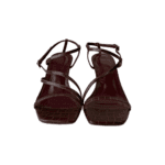Staud Gita Brown and Burgundy Sandals - Image 2