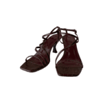 Staud Gita Brown and Burgundy Sandals - Image 3
