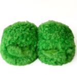 Bottega Veneta Teddy Shearling Green Fur Slides – Size 35 - Image 4