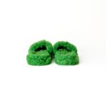 Bottega Veneta Teddy Shearling Green Fur Slides – Size 35 - Image 3