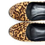 Saint Laurent Paris Black/Yellow Leopard Print Calf Hair Tribtoo Platform Pumps Size 36 - Image 6