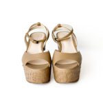 Bottega Veneta Beige Leather Wedge Size 36.5 - Image 4
