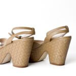 Bottega Veneta Beige Leather Wedge Size 36.5 - Image 5