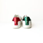 Gucci White Leather Studded Web Ace Sneakers (Size 36.5) - Image 3