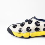 Dior Off White Multicolor Mesh Crystal Embellishment Fusion Sneaker Size 36 - Image 9