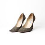 Jimmy Choo Love 100 Glitter Pointed Pumps Size 36.5