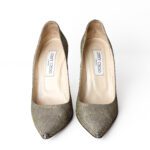 Jimmy Choo Love 100 Glitter Pointed Pumps Size 36.5 - Image 4