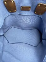 Bottega Veneta Blue Canvas Shopper Tote - Image 6