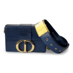 Dior Blue Leather 30 Montaigne Box Crossbody Bag