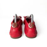 Tory Burch Red Ballet Reese Flat Tassel Size 38 - Image 4