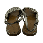 Bottega Veneta Beige Intreciatto Leather Slingback Sandals Size 36 - Image 8