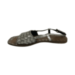 Bottega Veneta Beige Intreciatto Leather Slingback Sandals Size 36 - Image 4