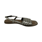 Bottega Veneta Beige Intreciatto Leather Slingback Sandals Size 36 - Image 7