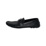Louis Vuitton Black Leather Monte Carlo Slip On Loafers Size - Image 5