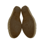 Bottega Veneta Gold Metallic Intrecciato Leather Espadrille Flats Size 37 - Image 9