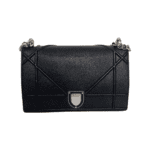 Dior Black Leather Large Diorama Flap Shoulder Bag - Image 3