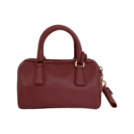 Prada Pink Saffiano Leather Mini Bauletto Bag - Image 4